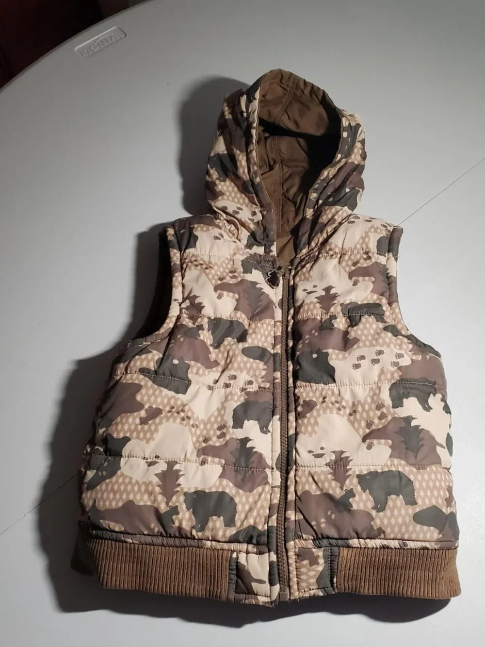 Gymboree Reversible Puffer Vest 'Little Bear Cub' Patch